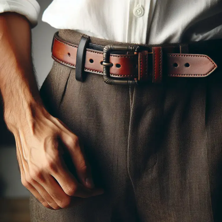 Visual representation of "tighten your belt" - To prepare for difficult times