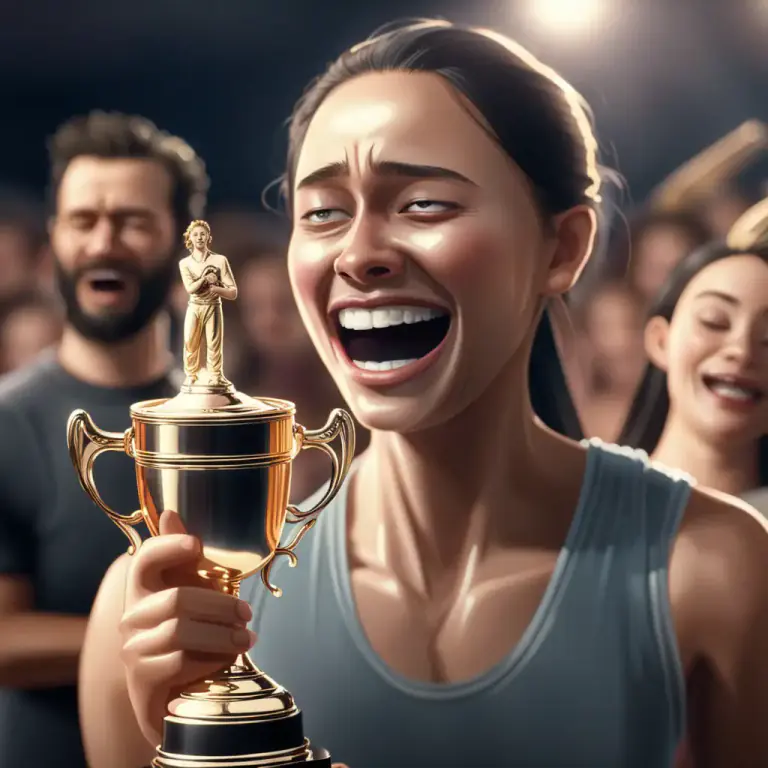 Visual representation of "laugh on the other side of your face" - To feel sorrow, humiliation, or hardship after feeling joy or delight.