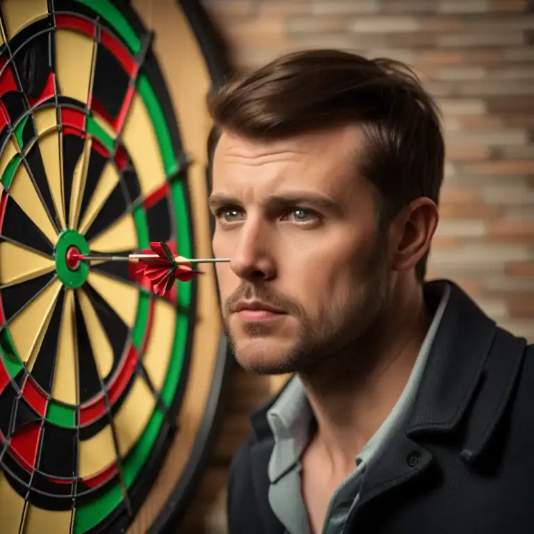 Visual representation of "be off the mark" - Missing the intended target