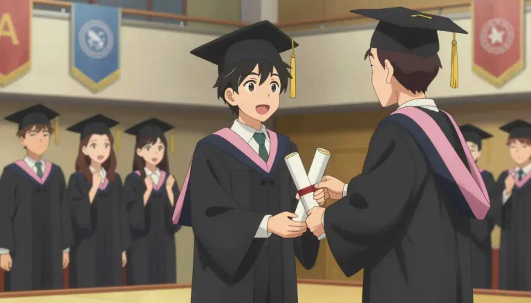 Visual representation of "baccalaureate" - A college or high school degree given after finishing all the studies in a course, also called a bachelor's degree.