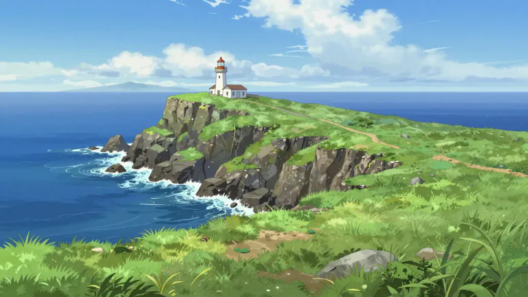 Visual representation of "foreland" - A piece of land that juts out into the sea or a lake