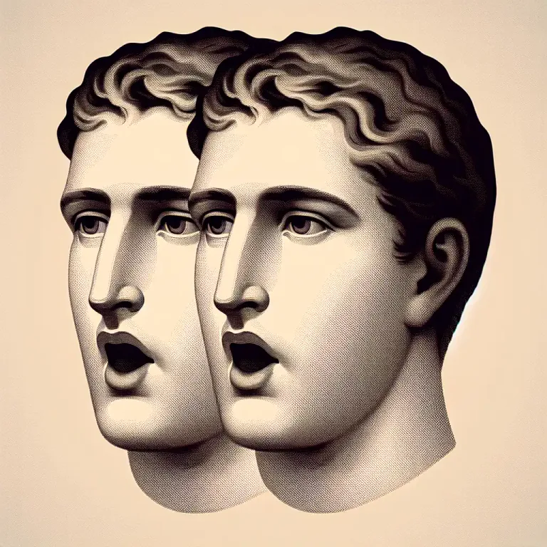 Visual representation of "geminate" - In languages, a sound or syllable that is repeated, or doubled.