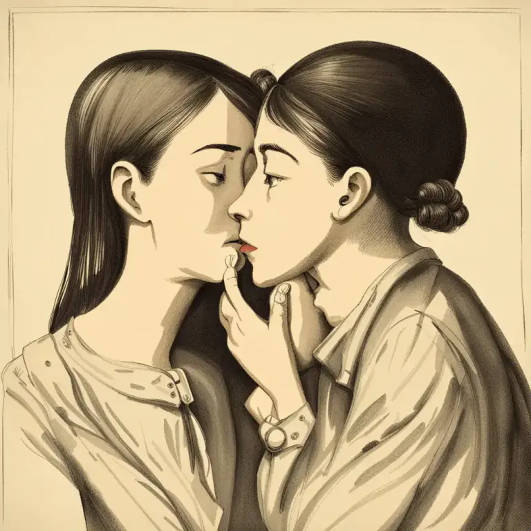 Visual representation of "intimate" - Related to private or personal matters