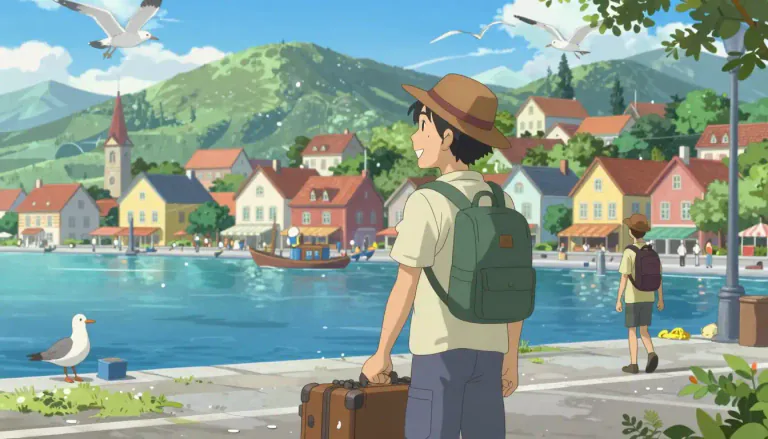 Visual representation of "emigrant" - A person who leaves their own country to live in another