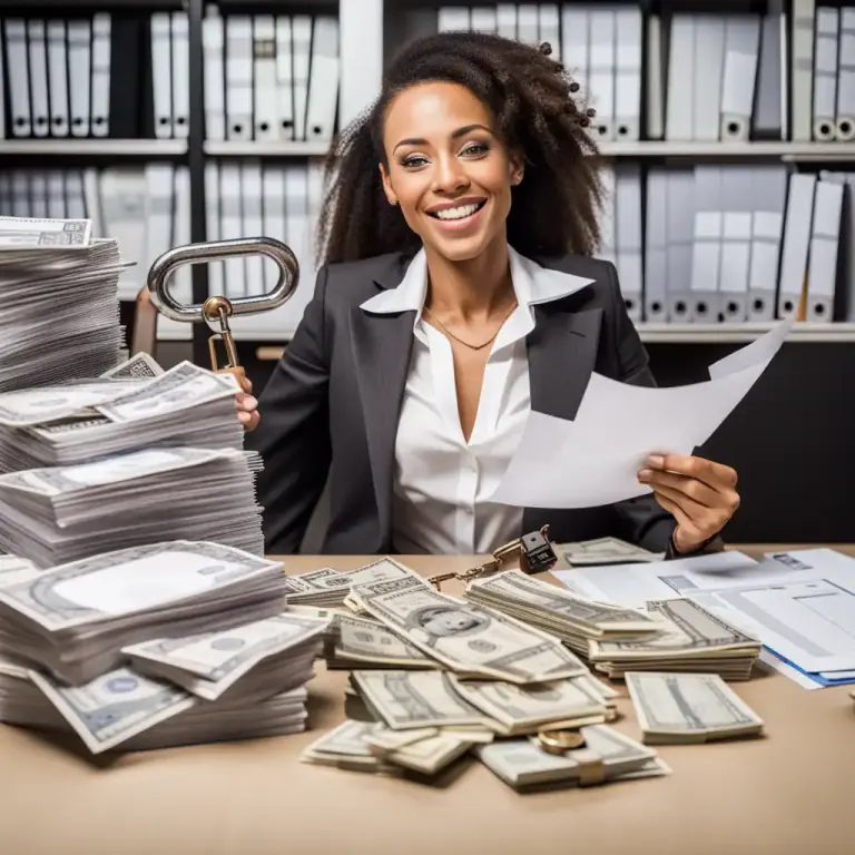 Visual representation of "be sitting pretty" - To be in a good or secure position or situation, especially financially.