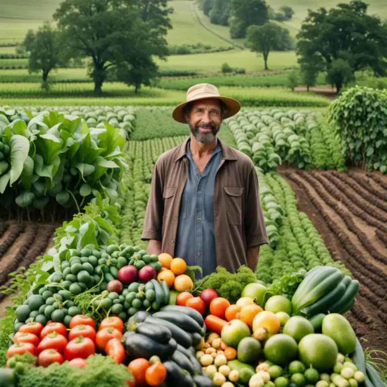 Visual representation of "fruitful" - Producing a lot of crops or a large amount of something.