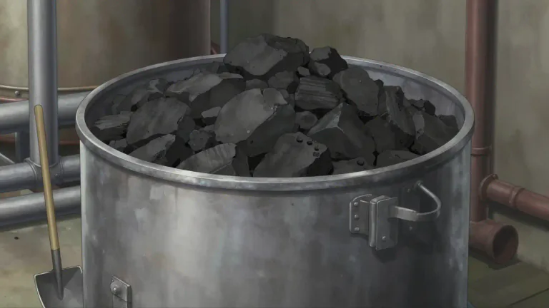 Visual representation of "bunker" - A container for storing coal or other fuel