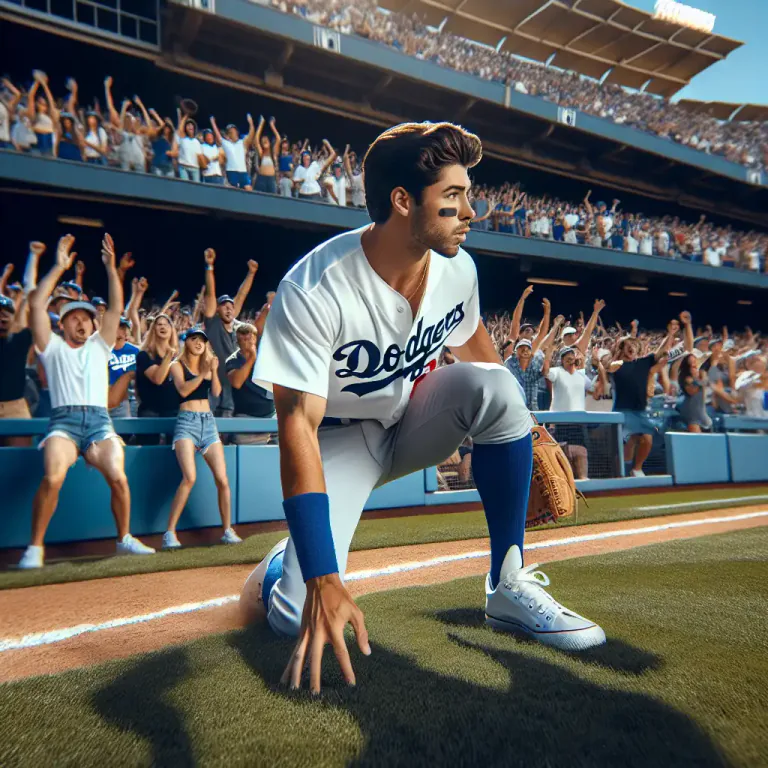 Visual representation of "dodger" - A player on the Los Angeles Dodgers sports team.