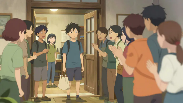 Visual representation of "newcomer" - A person who has recently arrived or joined a group