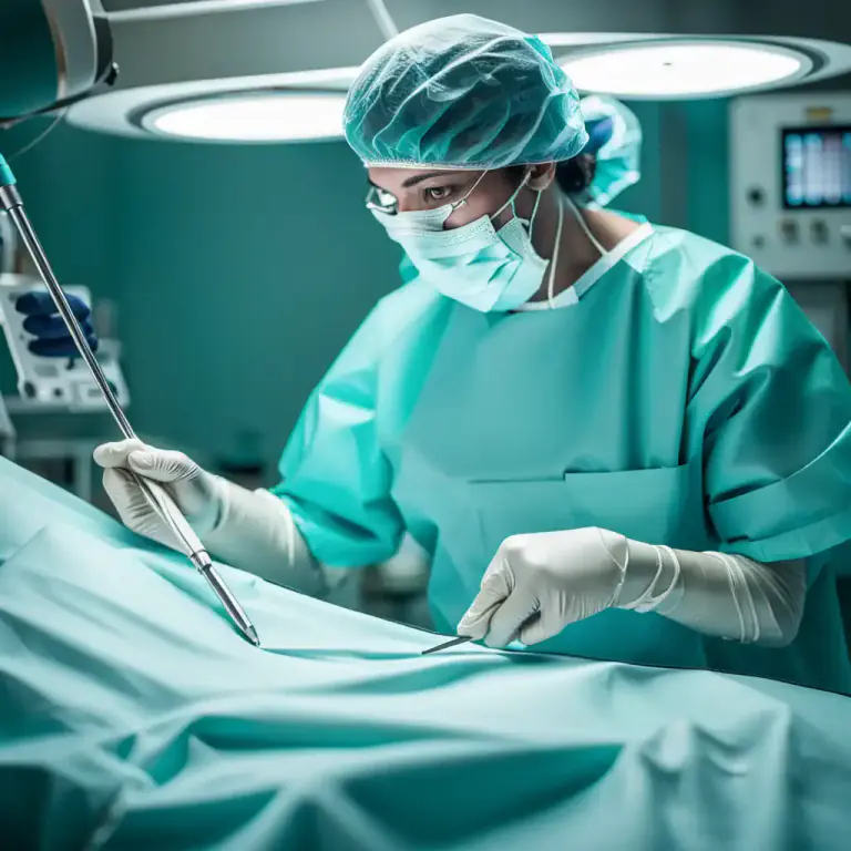 Visual representation of "director" - A tool used in surgery to guide the insertion or placement of instruments or implants.