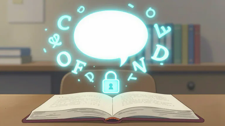 Visual representation of "sentence" - A set of words that form a complete thought or idea.