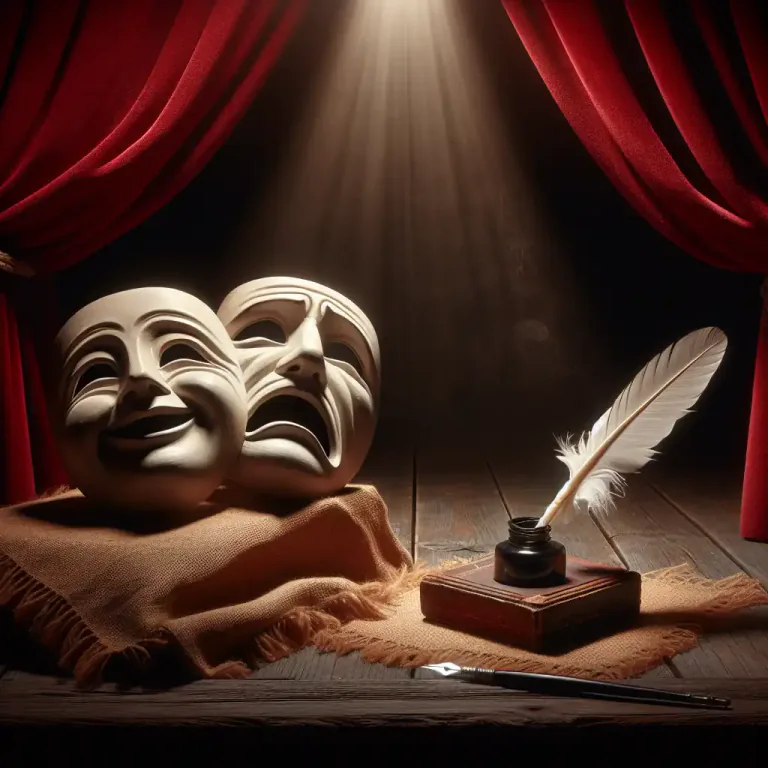 Visual representation of "dramatic" - Relating to acting, plays and theater