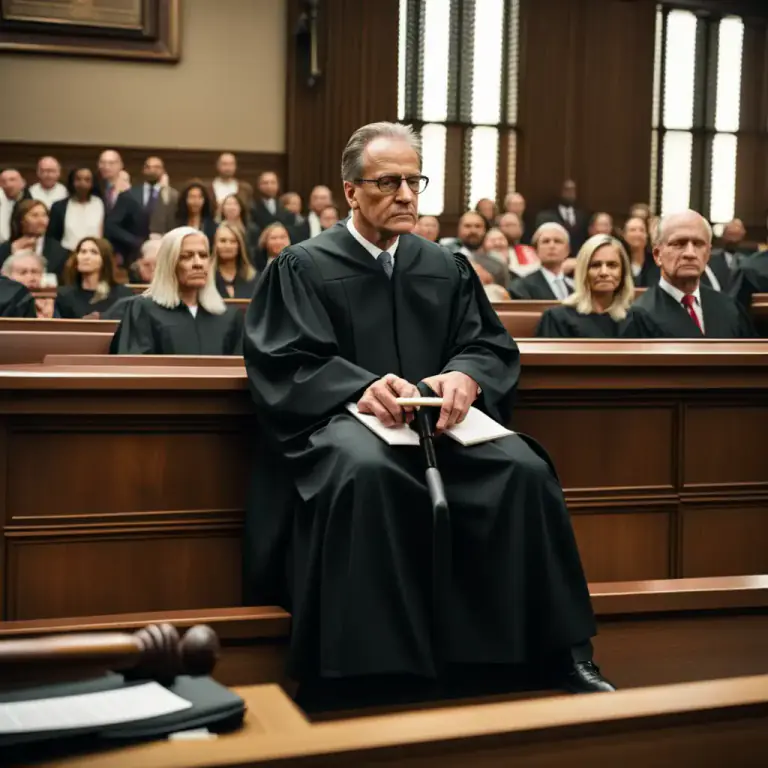 Visual representation of "hand down" - When a court or a judge makes a decision, and formally announces it