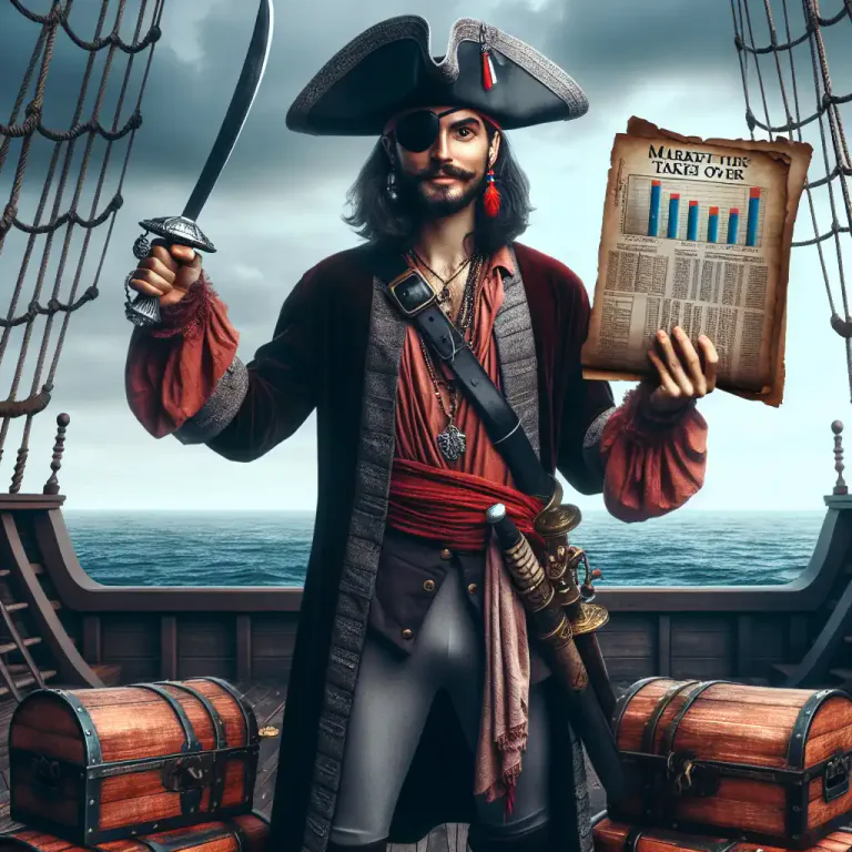 Visual representation of "buccaneer" - Any person who acts like a 17th century Caribbean pirate