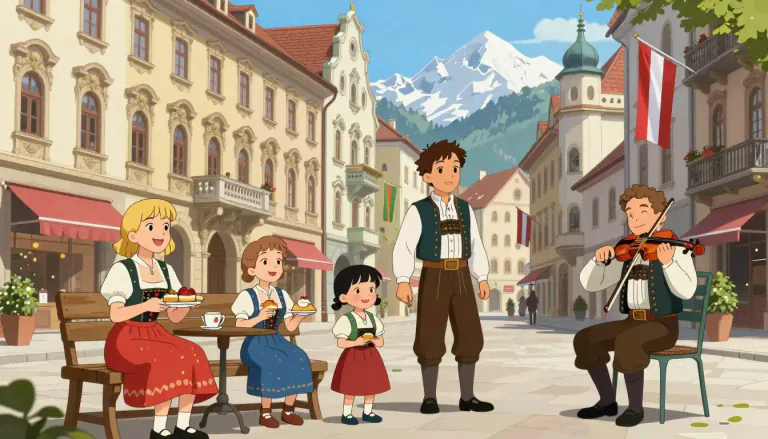 Visual representation of "austrian" - Something related to Austria, such as its people or culture.