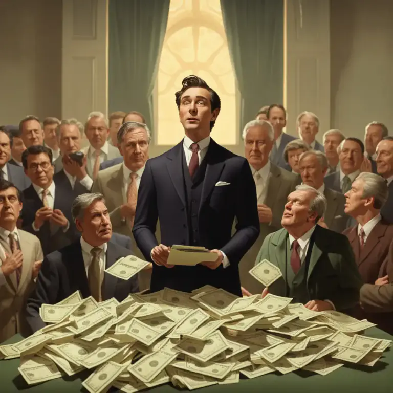 Visual representation of "piously" - In a way that seems to be very religious or moral, but is possibly fake