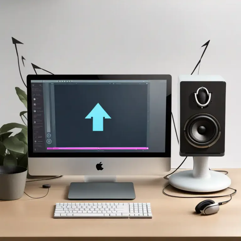 Visual representation of "audio" - The part of a computer that produces sound.