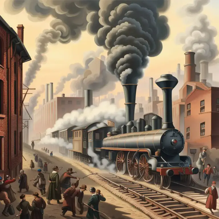 Visual representation of "modernity" - The cultural, economic or social era related to the late 19th and 20th centuries, often associated with industrialization and democracy.