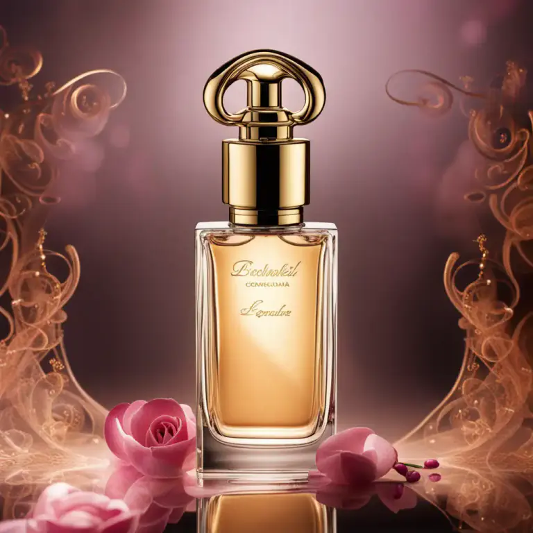Visual representation of "fragrance" - A substance, such as perfume, designed to emit a pleasing odor