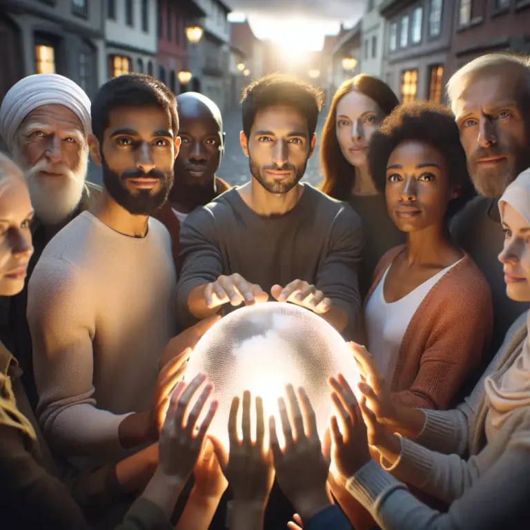 Visual representation of "touch" - to influence or affect something