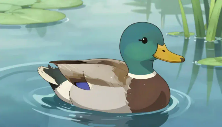 Visual representation of "teal" - A type of small duck with a greenish-blue color.