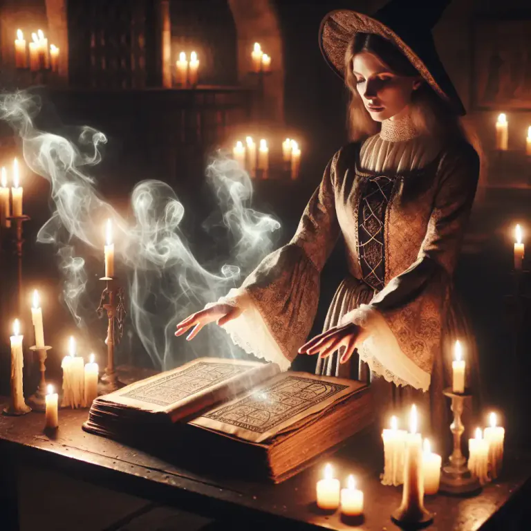 Visual representation of "necromancy" - Magic, especially that practiced by a witch or sorcerer