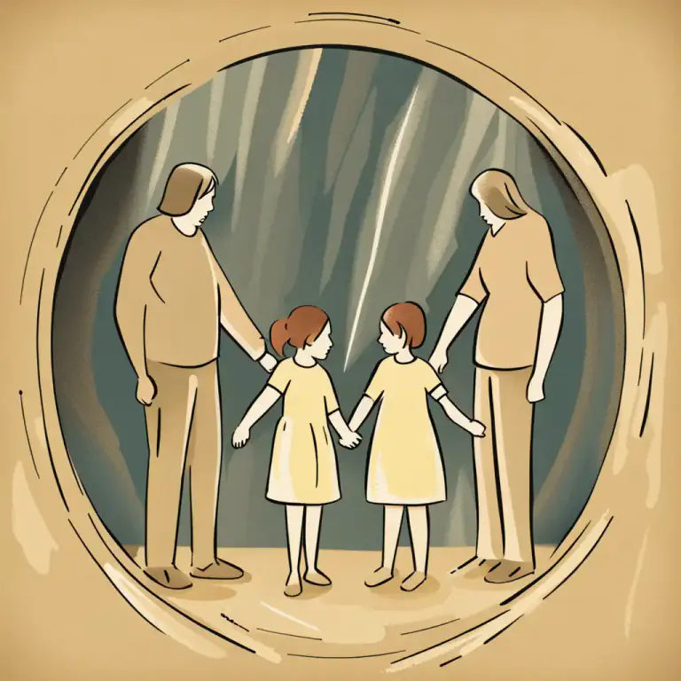 Visual representation of "insulate" - To protect someone from bad experiences or influences