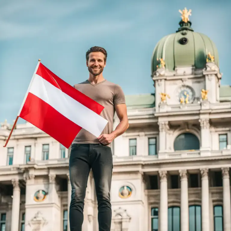 Visual representation of "austrian" - A person from Austria.