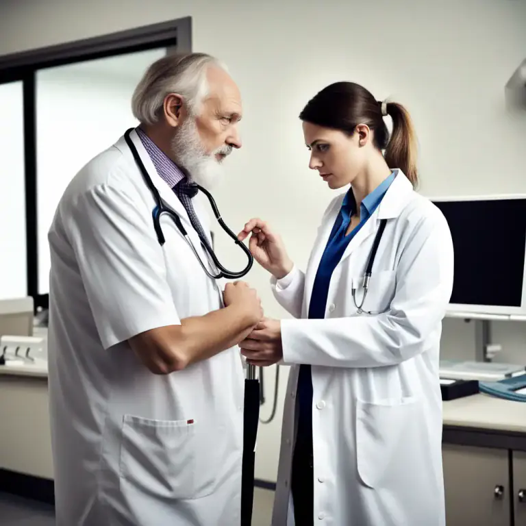 Visual representation of "under the care of somebody" - Being supervised by a particular doctor or medical professional