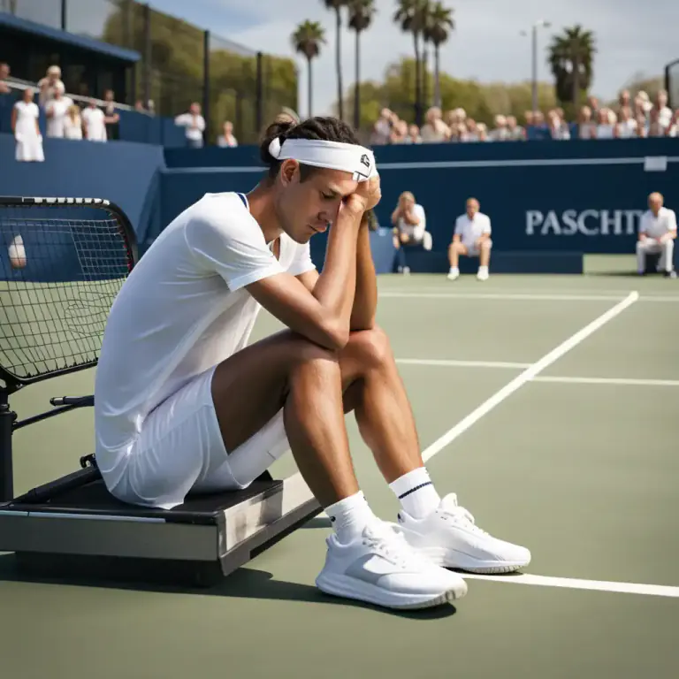 Visual representation of "crash out" - To be eliminated or removed from a tournament or competition unexpectedly