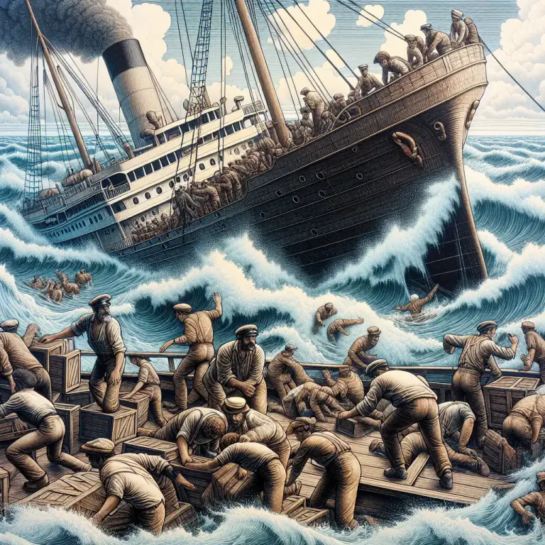 Visual representation of "jettison" - The act of throwing or dropping something from an aircraft or ship.