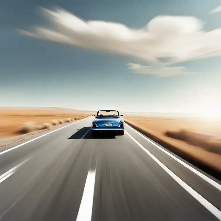 Visual representation of "cruise" - To travel at a smooth and steady speed.