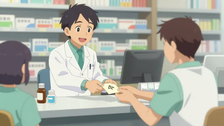 Visual representation of "prescription" - A piece of paper written by a doctor that lets you get medicine at the pharmacy