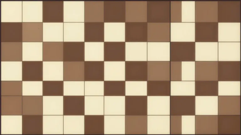 Visual representation of "checkerboard" - A board with 64 squares of two alternating colors