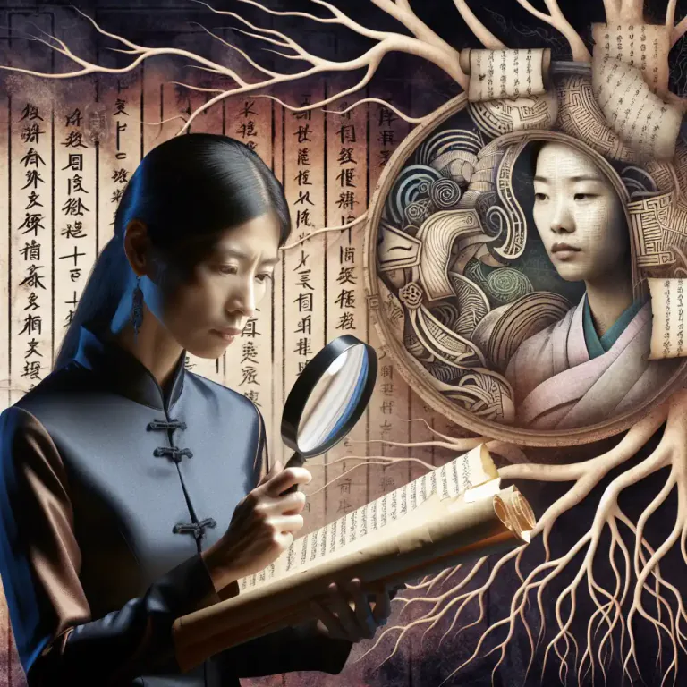 Visual representation of "philology" - The branch of knowledge that deals with the structure, historical development, and relationships of a language or languages