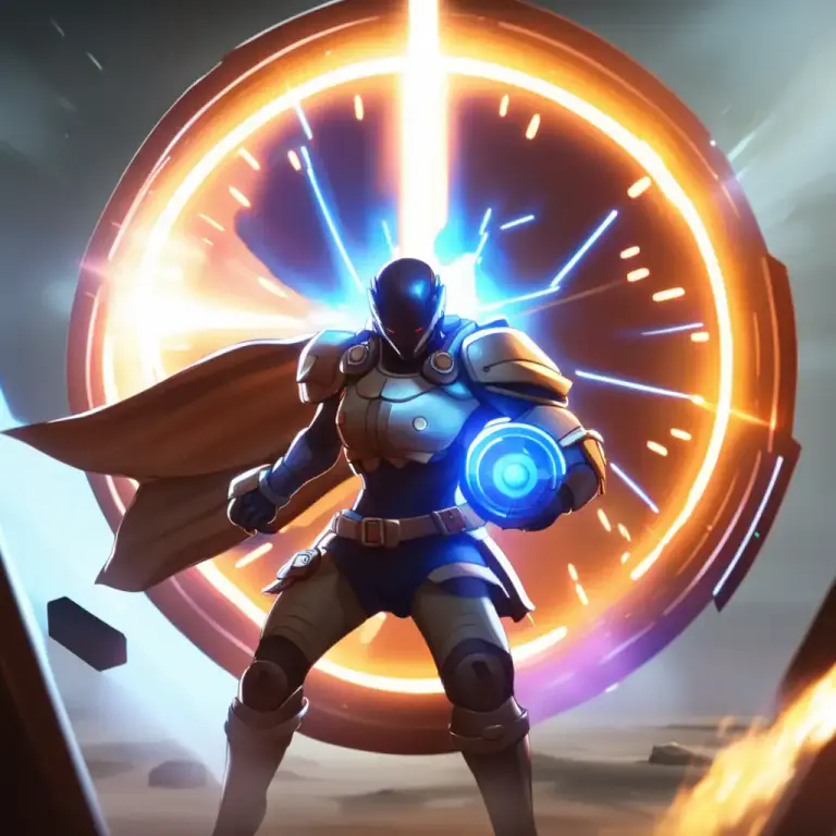 Visual representation of "invulnerability" - In video games, a temporary state where a player cannot be harmed or lose health