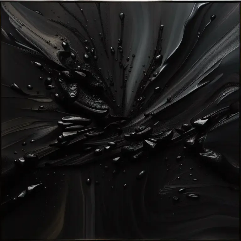 Visual representation of "black" - The color black.