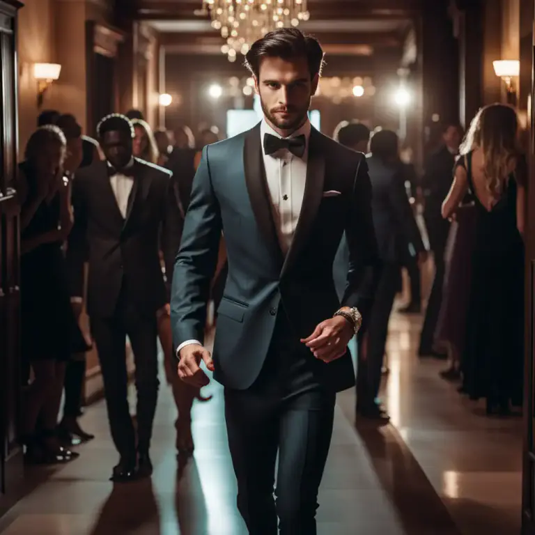 Visual representation of "cut a dash" - To make a striking impression or show off