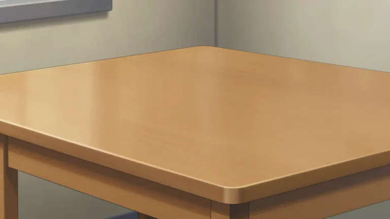 Visual representation of "flat" - Having a level surface, without raised parts or indentations