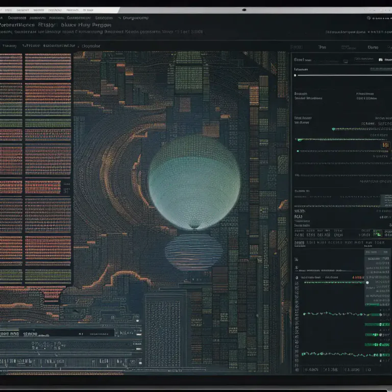 Visual representation of "synthesize" - To create (an image, a sound, or a text) digitally