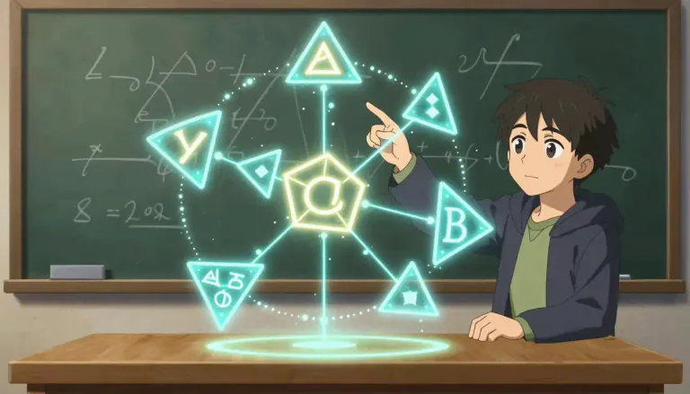 Visual representation of "algebraic" - Related to, involving, or using algebra.