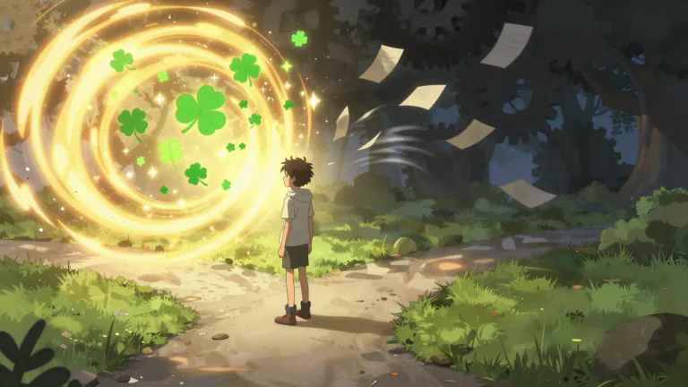 Visual representation of "luck" - The force that causes things to happen to you, either good or bad