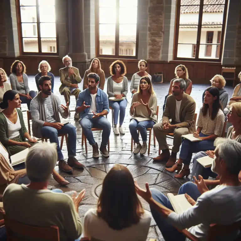 Visual representation of "moot" - A meeting for discussion or debate.