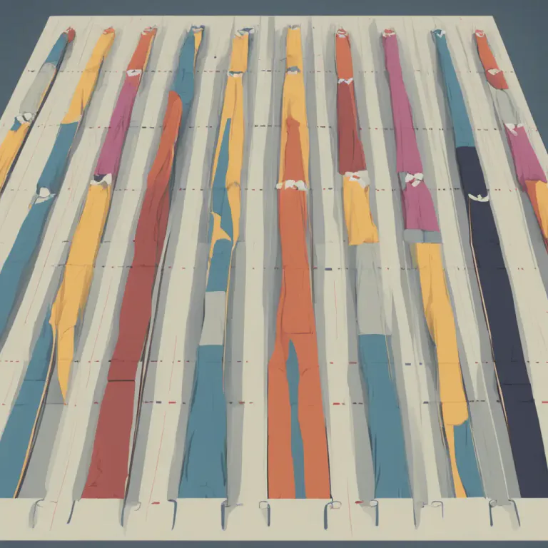 Visual representation of "toe the line" - Follow the rules or the standard way of doing things