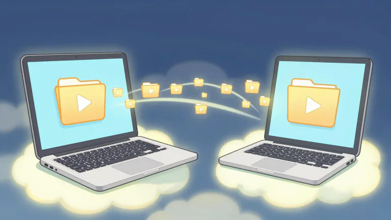 Visual representation of "synchronize" - In computing, to make sure that data in two or more locations is the same.