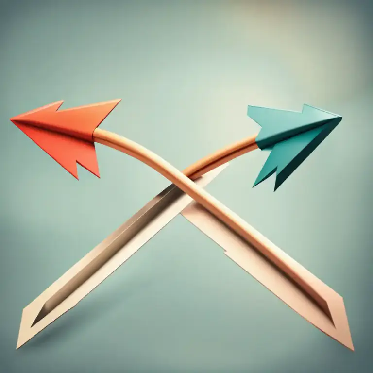 Visual representation of "parallel" - Having the same direction, course, nature, or tendency