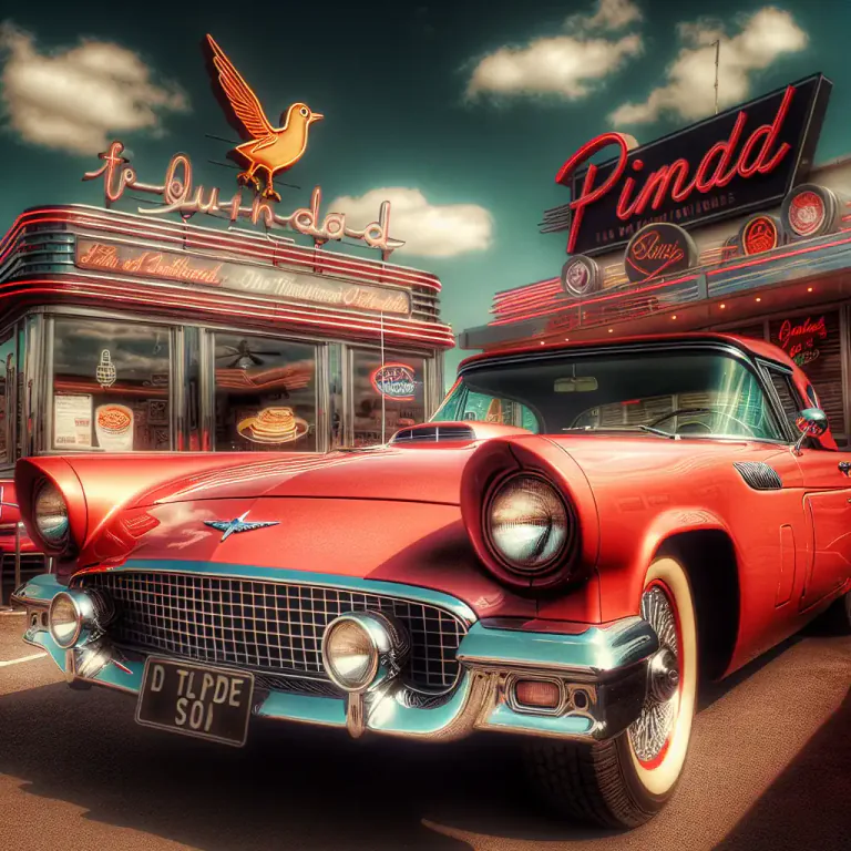 Visual representation of "thunderbird" - A type of car made by Ford Motor Company.