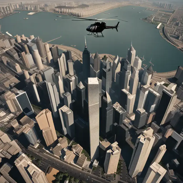 Visual representation of "chopper" - A helicopter