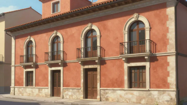 Visual representation of "italianate" - Made or decorated in an Italian style or manner