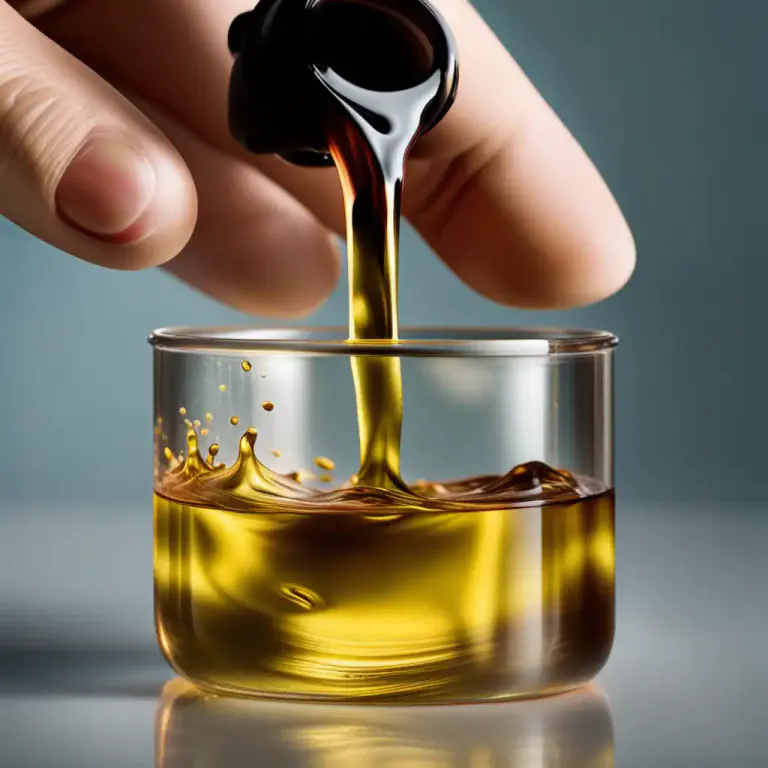 Visual representation of "oleaginous" - Relating to or containing oil.